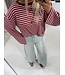 GUUS Fashion T-shirt striped LM burgundy