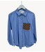 Attire Blouse designer zakje divers blauw