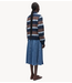 Samsøe Samsøe Top SADORY LS POLO 15885 BROWN BLUE ST.