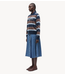 Samsøe Samsøe Top SADORY LS POLO 15885 BROWN BLUE ST.