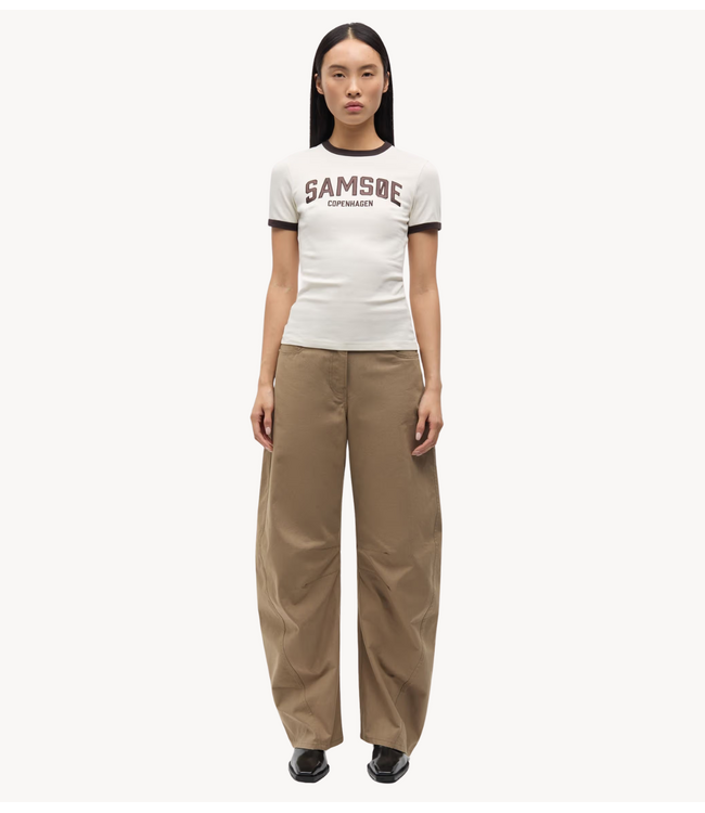 Samsøe Samsøe Broek SAHARPO TROUSERS 16179 LEAD GRAY