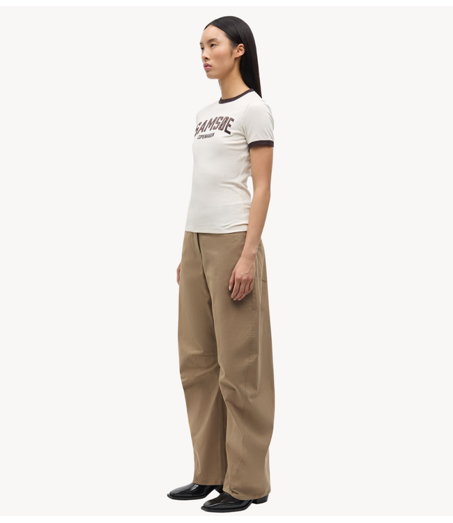 Samsøe Samsøe Broek SAHARPO TROUSERS 16179 LEAD GRAY