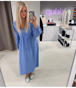 GUUS Fashion Jurk cotton gauze lm blue