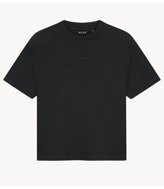 OLAF T-shirt WMN RETRO LOGO BOXY TEE BLACK