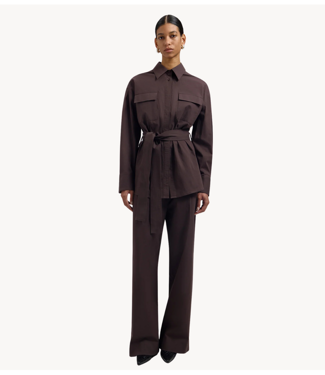 OLAF Broek TAILORED TROUSERS CHOCOLATE PLUM