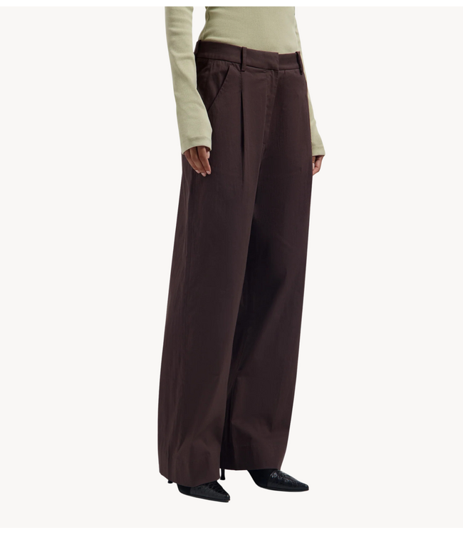 OLAF Broek TAILORED TROUSERS CHOCOLATE PLUM