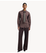 OLAF Blouse CHECKED FITTED SHIRT CHOCOLATE PLUM