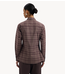 OLAF Blouse CHECKED FITTED SHIRT CHOCOLATE PLUM