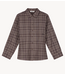 OLAF Blouse CHECKED FITTED SHIRT CHOCOLATE PLUM