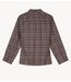OLAF Blouse CHECKED FITTED SHIRT CHOCOLATE PLUM