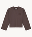 OLAF Shirt RETRO LOGO CREWNECK CHOCOLATE PLUM