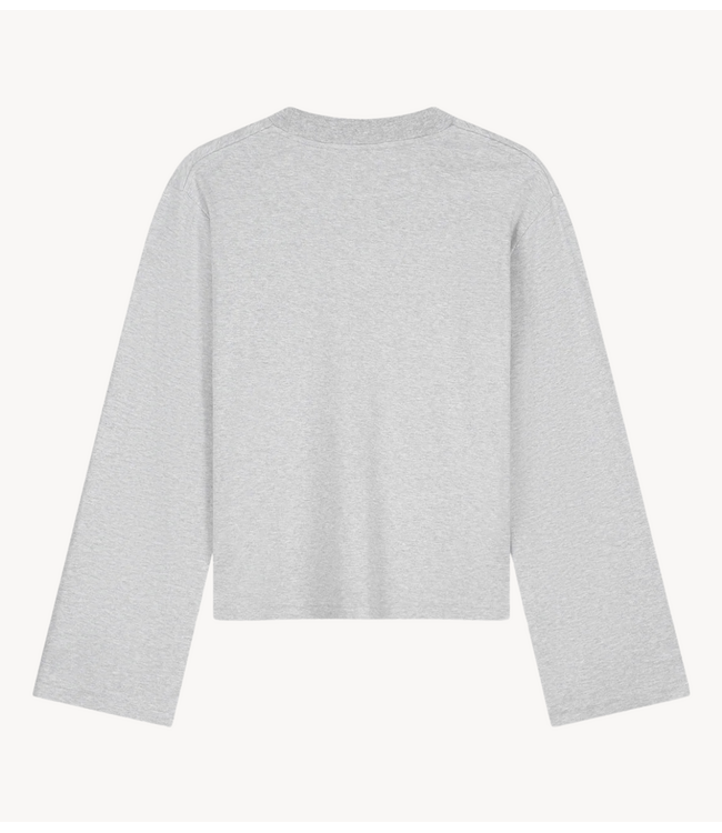 OLAF Shirt RETRO LOGO LS TEE HTR GREY