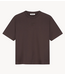 OLAF T-shirt RETRO LOGO BOXY TEE CHOCOLATE PLUM