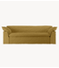 HKLIVING Bank Nomad couch: 244cm, linen, burnt ochre