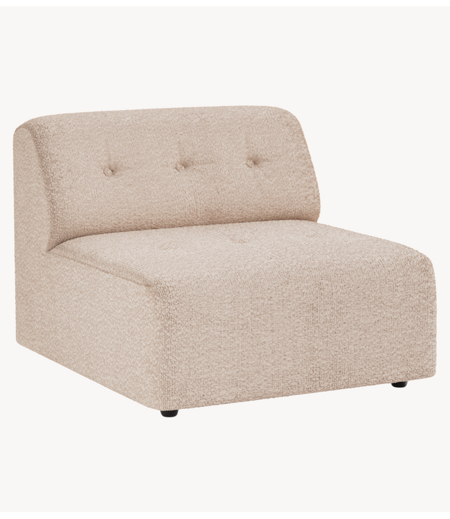 HKLIVING Bank vint couch: element middle, boucle, taupe