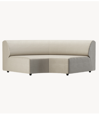 HKLIVING Bank Jax couch: element round, pure, ivory