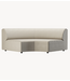 HKLIVING Bank Jax couch: element round, pure, ivory