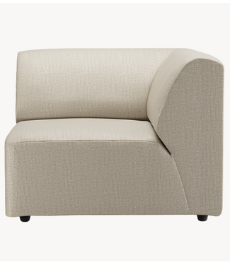HKLIVING Bank Jax couch: element right corner, pure, ivory