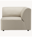 HKLIVING Bank Jax couch: element right corner, pure, ivory