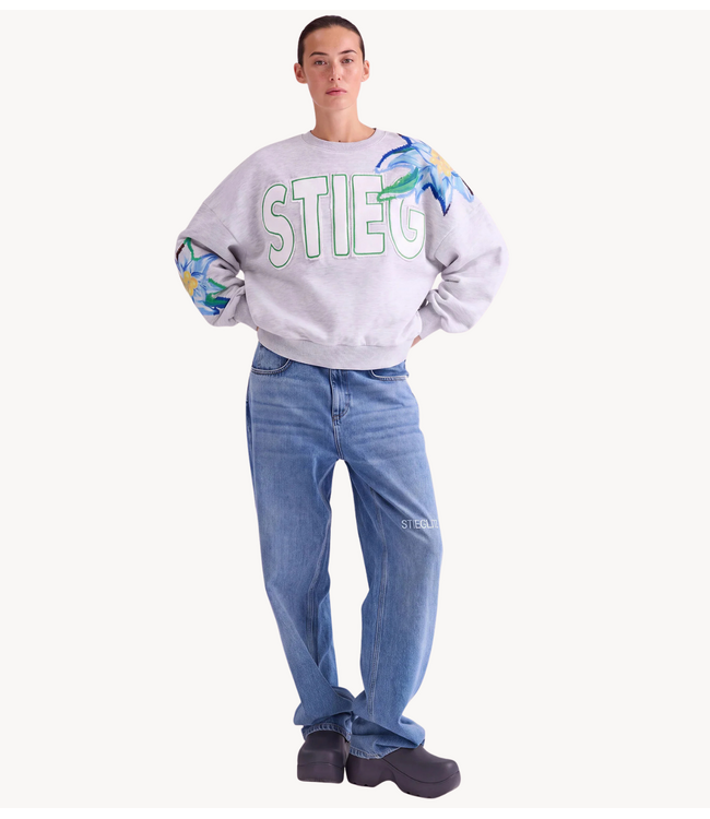 Stieglitz Trui Eliza Oversized Sweater Grey