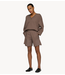 10DAYS Broek belted shorts fleece moonrock