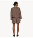 10DAYS Broek belted shorts fleece moonrock