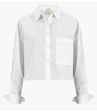 OU. Top Blouse Éclat blanche