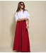 OU. Top Blouse Éclat blanche