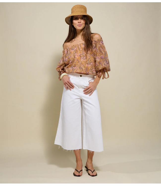 OU. Blouse Top Champe Paisley