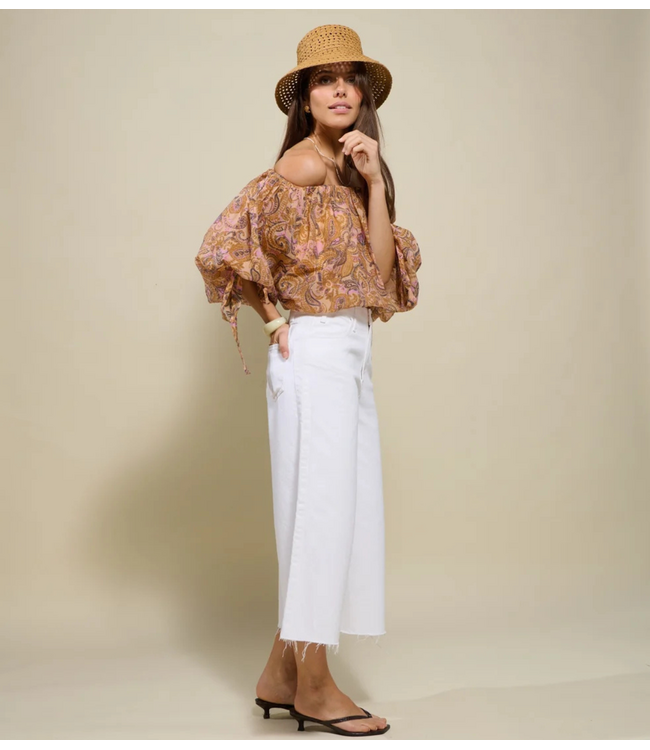 OU. Blouse Top Champe Paisley