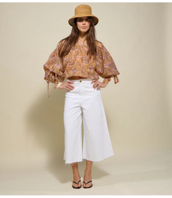 OU. Blouse Top Champe Paisley