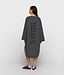 10DAYS Jurk jersey logo dress steel blue