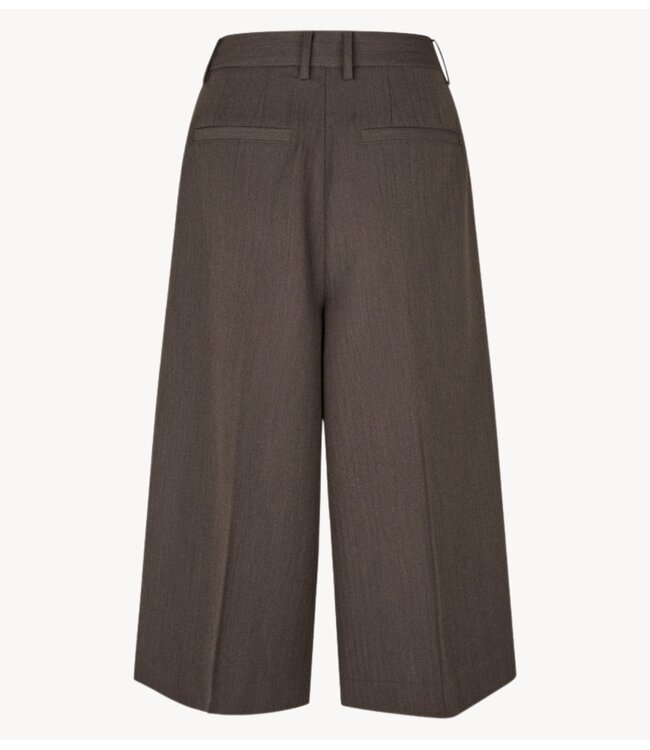 Second Female Broek  Riese Shorts Dark Brown Melange