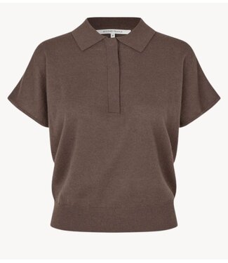 Second Female T-shirt  Claro Knit SS Polo Carafe