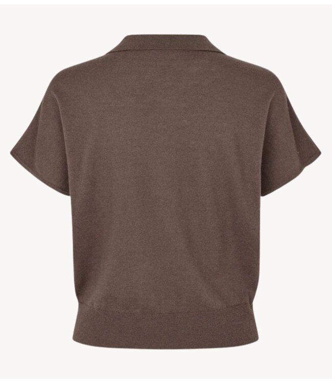 Second Female T-shirt  Claro Knit SS Polo Carafe