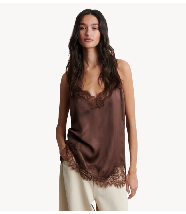 Second Female Top  Laceria Lace Strap Top Carafe