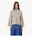 EDITED Shirt Verlee Longsleeve Stripes: Gardenia, Black