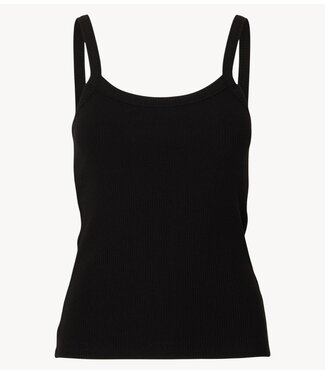Selected Top SLWCELICA ANNA STRAP TANK TOP NOOS Black