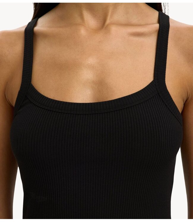 Selected Top SLWCELICA ANNA STRAP TANK TOP NOOS Black