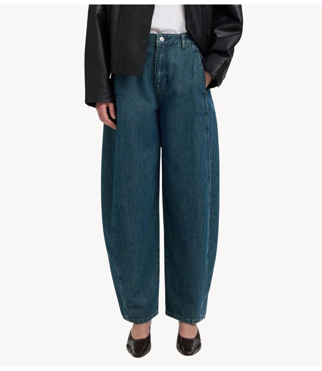 Selected Jeans SLWBARREL RELAXED BELLA HW Medium blue lengte 32