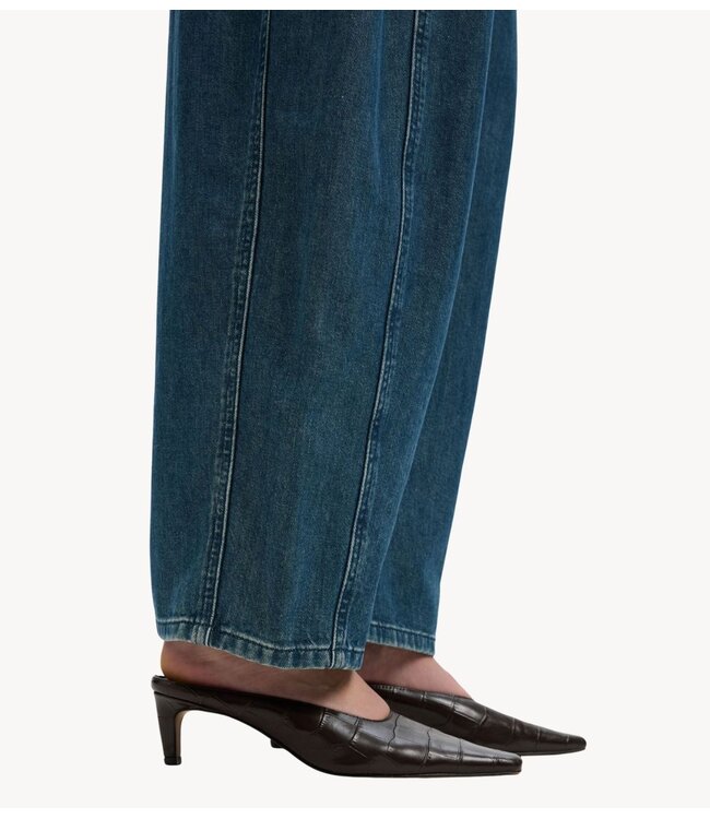 Selected Jeans SLWBARREL RELAXED BELLA HW Medium blue lengte 32
