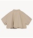 Refined Department Blouse ladies woven cropped blouse zipper INAYA sand