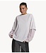 Refined Department Top ladies knitted t-shirt blouse sleeve DEVON off white