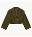 Refined Department Jas ladies woven bomber trenchcoat LAYA army