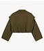 Refined Department Jas ladies woven bomber trenchcoat LAYA army