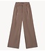 Refined Department Broek ladies woven check wide leg pants PUCK check