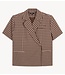 Refined Department Shirt ladies woven oversized closure top ELLA check