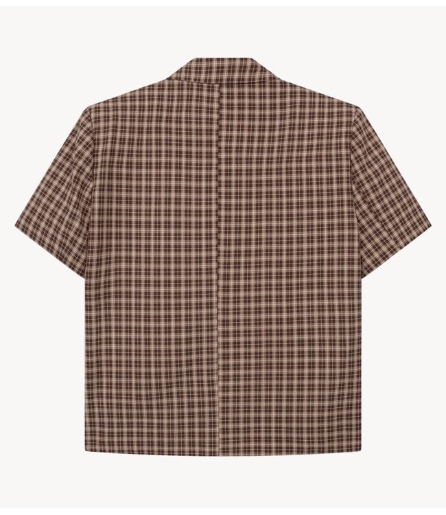 Refined Department Shirt ladies woven oversized closure top ELLA check