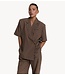 Refined Department Blazer ladies woven oversized closure top ELLA check