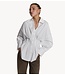 Refined Department Blouse ladies woven taillered blouse GUUSJE white